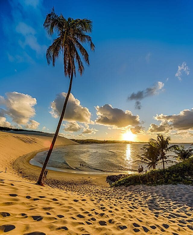 Praia de Genipabu litoral norte do RN