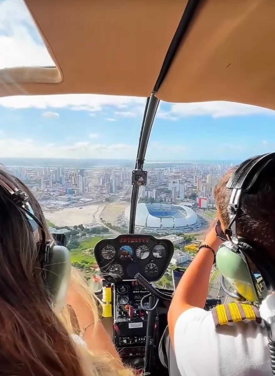 Passeios Panorâmicos de Helicoptero em no litoral norte de Natal RN, Pipa e barra de cunhaú com a Supreme Tur